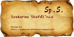 Szekeres Stefánia névjegykártya